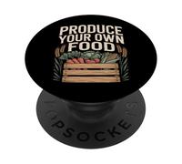 Produce Your Own Food Urban Vegetable Gardening PopSockets Adhesive PopGrip