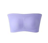 Product Category Bra Women's Product Name Strapless Tops for Women - Plain A-line Bras Plus Size, purple, 6XL