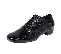 Product Category Men's Leather Shoes | Product Title Modern Dance Shoes for Men with Small Heel Square Toe Shape - Dance Shoes for Social Dance Everyday, black, 12 UK