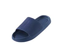 Product Category Slippers for Men Women Flat Non-Slip Bath Sandals Slippers - Comfort Everyday Tight Design Durable Washable Easy to Put On, darkblue, 9 UK