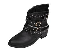 Product Category Women's Ankle Boots | Product Title Winter Women Boots for Women with Square Heel | End# Start#s#s#Elegant Boots for Different Occasions Versatile Design Meets, black, 9 UK