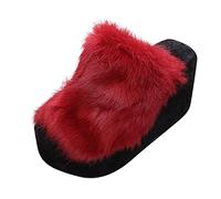Product Category Women's Slippers - Modern Platform with Comfortable Slippers Sandals for Everyday Leisure Stylish Women's Shoes Without Colour Specification Size Details, Wine Red, 6 UK