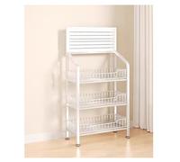 Product display rack, 3/4 /5 Tier Floor-Standing Display Stand For Convenience Store Supermarket Pharmacy，Kitchen Counter Retail Basket Shelf(White 3 Tier,L 60CM/24IN)