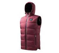 Product Men''s - Padded Jacket with Zipper Pockets Heating Vest for Autumn and Winter Solid Color 6 Area Control Unisex# end start#s#Designed for versatile warmth this padded jacket (Red, XXXXXXL)