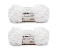 Product Name: Bernat Alize Blanket-EZ Super Soft Looped Yarn for Beginners, Hand Knitting- No Needles or Hooks Needed, White 2 Pack