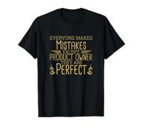 Product Owner Perfect, Scrum, Scrum Master Value Graphic T-Shirt, Men, Black, L