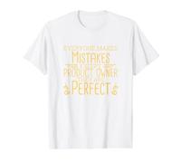 Product Owner Perfect, Scrum, Scrum Master Value Graphic T-Shirt, Men, White, L