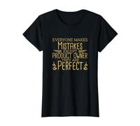 Product Owner Perfect, Scrum, Scrum Master Value Graphic T-Shirt, Women, Black, S