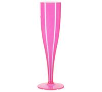 Product Pro 10 x Pink Transparent Plastic Prosecco Flutes - 175ml Capacity