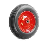 Product Pro 14" Red Puncture Proof Wheel 3.50-8 Steel Rim for 1/2" Inch Axle Shaft