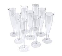 Product Pro 20 x Clear Plastic Prosecco Flutes - 175ml 6oz Capacity