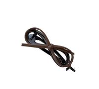 Product Temperament Leather Bow Twisted Clip For Women's Back Of Head, High-end Feeling, One-line Clip For 2025 Hair Accessories(3)