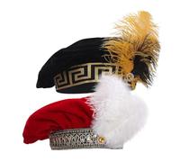 Product Title: Tudor Hat - Exquisite Medieval Vintage Velvet Costume Headwear | Renaissance Beret | Men Adults Festival Cosplay Hat for Theme Party, Stage Performance, Wedding