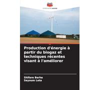 Production d'énergie à partir du biogaz et techniques récentes visant à l'améliorer