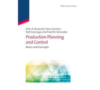Production Planning and Control - Paperback NEW Buzacott, John 07/11/2012