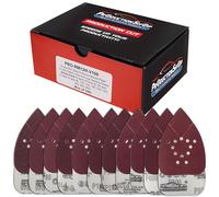ProductionShop Premium 12-Hole Pattern Mouse Detail Sander Sandpaper Sheets, 100 Disc Variety Pack, Grits 40, 60, 80, 100, 150, 180, 220, 320, 400, 600, 800 - Hook & Loop Disc - Fits Black and Decker