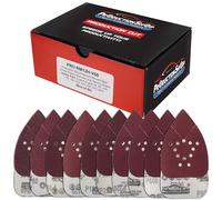 ProductionShop Premium 12-Hole Pattern Mouse Detail Sander Sandpaper Sheets, 50 Disc Variety Pack, Grits 40, 80, 100, 120, 180, 220, 320, 400, 600, 800 - Hook & Loop Disc - Fits Black and Decker