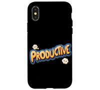Productive Speech Emblem for Man and Woman Case for iPhone X/XS