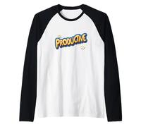 Productive Speech Emblem for Man and Woman Raglan Baseball Tee