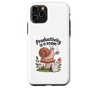 Productivity Is a Scam - Slow Living Snail for Chill Souls Case for iPhone 11 Pro