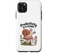 Productivity Is a Scam - Slow Living Snail for Chill Souls Case for iPhone 11 Pro Max