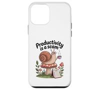 Productivity Is a Scam - Slow Living Snail for Chill Souls Case for iPhone 12 mini