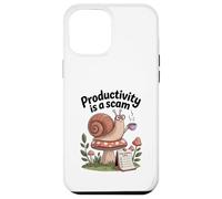 Productivity Is a Scam - Slow Living Snail for Chill Souls Case for iPhone 12 Pro Max