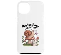 Productivity Is a Scam - Slow Living Snail for Chill Souls Case for iPhone 13
