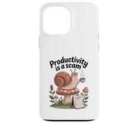 Productivity Is a Scam - Slow Living Snail for Chill Souls Case for iPhone 13 Pro Max