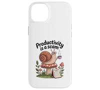Productivity Is a Scam - Slow Living Snail for Chill Souls Case for iPhone 14 Plus