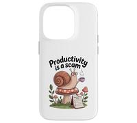 Productivity Is a Scam - Slow Living Snail for Chill Souls Case for iPhone 14 Pro