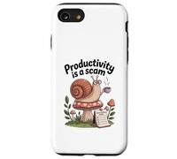 Productivity Is a Scam - Slow Living Snail for Chill Souls Case for iPhone SE (2020) / 7 / 8