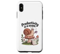 Productivity Is a Scam - Slow Living Snail for Chill Souls Case for iPhone XS Max