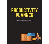 Productivity Planner for Warehouse Worker - Goal Overview - Project Planner - Project Notes Include: Same Shift, Different Day...