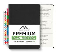 Productivity Store Planner PRO - Best Goal & Productivity Planner | 1 Year Undated Planner For Men & Women | Daily Planner & Weekly Planner | Black