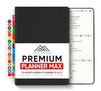 Productivity Store Planner PRO,Best Goal & Productivity Planner,1 Year Undated Planner For Men & Women,Hardcover (A4 (large) 11x8.5 inches, Black)