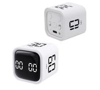 Productivity Timer Flip Gravity Sensor Cube Timer Countdown & Countup,Mute & Vibrate & Sound，5/10/30/60min & Custom Timing, Perfect for ADHD,Work,Learning,Kitchen Cooking