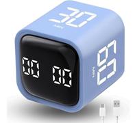 Productivity Timer Gravity Cube Timer Countdown & Countup,Mute & Vibrate & Sound，5/10/30/60min & Custom Timing for ADHD,Work,Learning,Kitchen Cooking