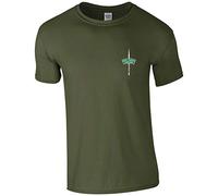 Productsave Royal Marines Commando Dagger Mens Tshirt British Army Military T Shirt (3XL, Military Green)