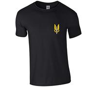 Productsave SAS Special Air Service Insignia Who Dares Wins Mens Tshirt British Army Military (4XL, Black)