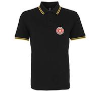 Productsave Wigan Casino Northern Soul Keep The Faith Mens Premium Polo Shirt Mod (3XL, Black/Yellow)