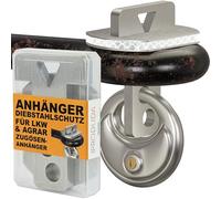 PRODUDA Pull Eye Lock Agriculture and Truck Trailer Reflective Theft Protection Pull Eye 40 mm to 50 mm Stainless Steel with Storage Box and Round Shackle Lock