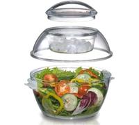 Prodyne Acrylic Iced Up Salad to Go Bowl, 5.5 Qt.