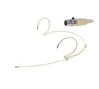 Proel HCM23 Miniaturised Condenser Microphone Headset, Mini XLR 4-Pin Connector, Flesh Colour, (Requires Proel Bodypack Sold Separately - Compatible with Shure Bodypack)
