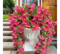 Proemptli Lifelike Artificial Flowers, Proemptli Hanging Morning Glory, Simulation Artificial Fake Glory Flower, Flo Morning