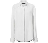 Proenza Schouler crinkled satin-finish shirt - White 2-4-6
