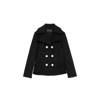 Proenza Schouler Romane jacket in compact melton wool - Black 0-2-4-6-8-10