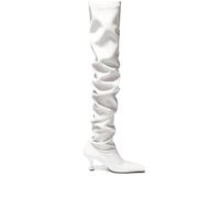 Proenza Schouler Trap over-the-knee leather boots - White 36
