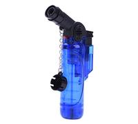 PROF Power Jet Angled High Capacity Lighter Gas Refillable Electronic Cigarette Cigar Kitchen Camper (Blue)