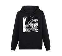 Prof·Slow One Flew Over The Cuckoos Nest 70S Jack Nicholson Movie Fan Hoody Unisex Long Sleeve Hooded with Pocket Black XL